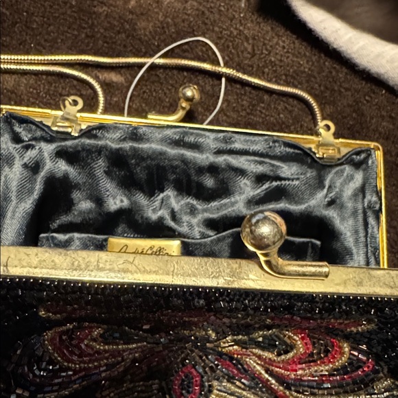 Vintage Andre Cellini Beaded Black Evening Bag - Picture 9 of 12